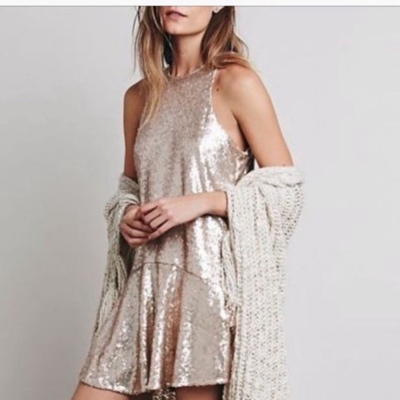 Free People Dresses & Skirts - Free People Liquid Shine Mini Dress
